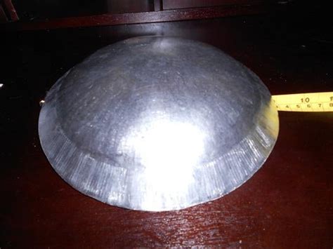 how to fabricate a small circular metal dome|spun metal dome.